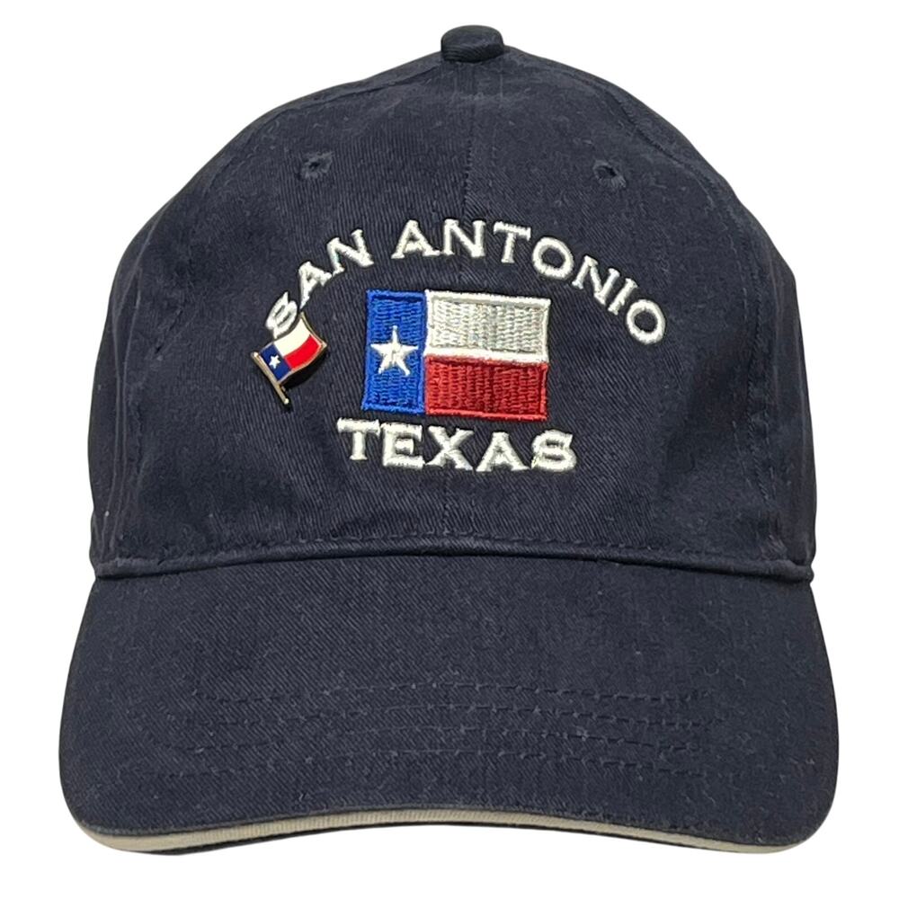 San Antonio Texas Flag Cap With Pin
